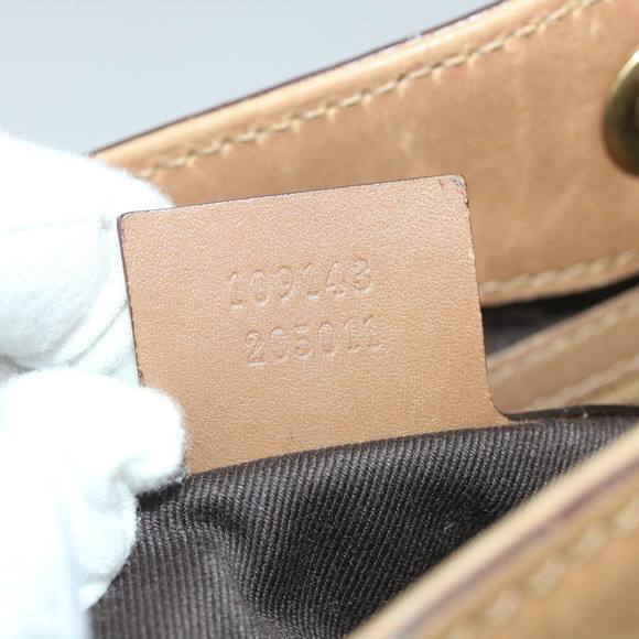 GUCCI GG Canvas Hand Bag Brown 109143 Auth 57772 - Picture 12 of 16